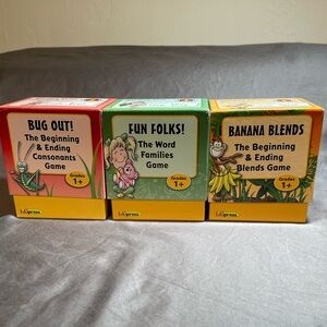 Edupress Learning 3 Games Small Groups Word Families Blends Consonants